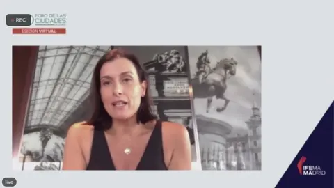 La alcaldesa de Santander, Gema Igual, en su intrvenci&oacute;n en el Foro de las Ciudades