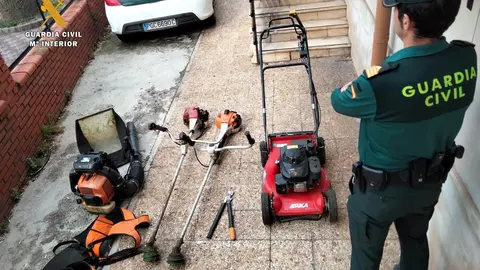 Maquinaria de jardiner&iacute;a robada en Malia&ntilde;o