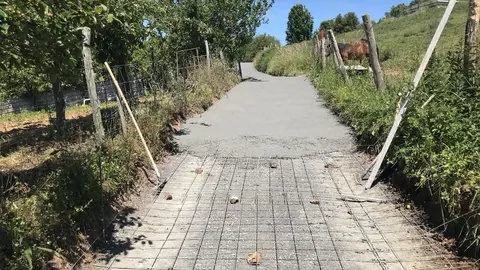 Obras en caminos de Laredo