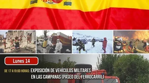 Cartel visita de la UME a Astillero