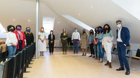 La Consejera De Econom&iacute;a Y Hacienda, Mar&iacute;a S&aacute;nchez, Se Re&uacute;ne Con Los Representantes De Los Cinco PIE (Puntos De Informaci&oacute;n De Fondos Europeos)