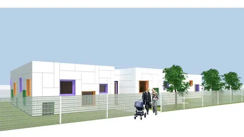 Representaci&oacute;n gr&aacute;fica de futuro edificio que albergar&aacute; el centro de educaci&oacute;n infantil de 0 a 2 a&ntilde;os.