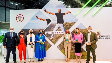 Presentacion pasaporte gastron&oacute;mico del Camino saborea el Camino. FITUR 2021. &copy; Oficina de comunicaci&oacute;n