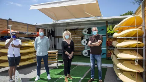 Camargo presenta el servicio gratuito de pr&eacute;stamo de embarcaciones en Punta Parayas