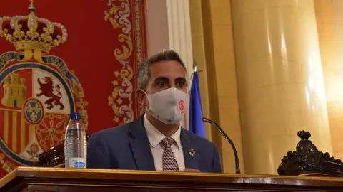 El vicepresidente de Cantabria y consejro, Palo Zuloaga, en su comparecencia en el Senado