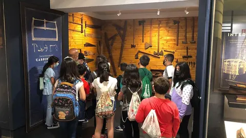 Escolares de Astillero visitan el Museo Etnogr&aacute;fico.