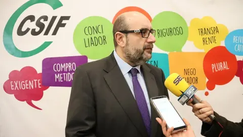 Archivo - Miguel Borra, presidente nacional de CSIF