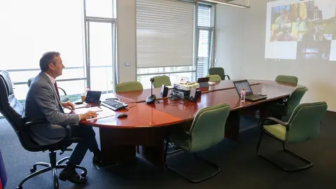El consejero de Desarrollo Rural, Ganader&iacute;a, Pesca, Alimentaci&oacute;n y Medio Ambiente, Guillermo Blanco, participa, por videoconferencia, en el Consejo Consultivo de Pol&iacute;tica Pesquera y Pol&iacute;tica Agr&iacute;cola para Asuntos Comunitarios.