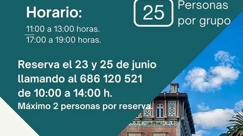 Cartel visitas jardines.