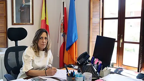 Archivo - La alcaldesa de Sol&oacute;rzano, Gema Perojo.