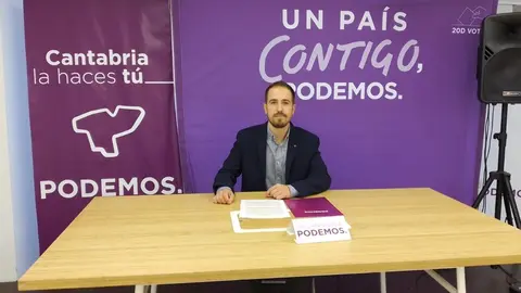 Archivo - Luis del Pi&ntilde;al, l&iacute;der de Podemos Cantabria