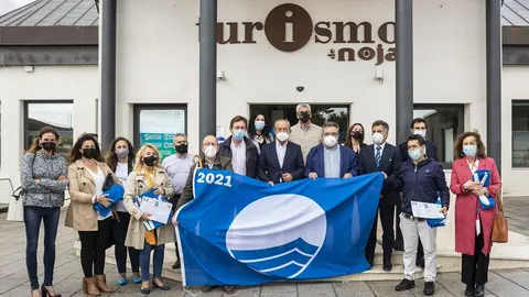 El Consejero De Industria, Turismo, Innovaci&oacute;n, Transporte Y Comercio, Javier L&oacute;pez Marcano, Asiste A La Entrega De Las Banderas Azules 2021 Para Playas De Cantabria.