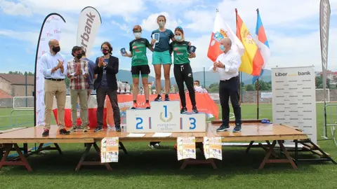 P&oacute;dium del Absoluto Femenino en el XXV Duatl&oacute;n Ciudad de Reinosa