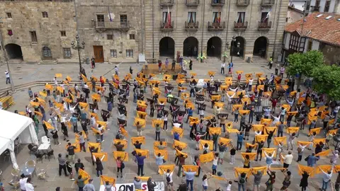 Concentraci&oacute;n contra los parques e&oacute;licos.