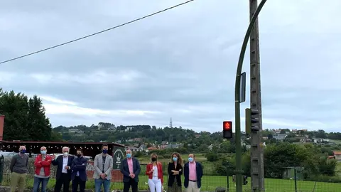 Visita de la delegada del Gobierno a los em&aacute;foros instalados en Puente Arce