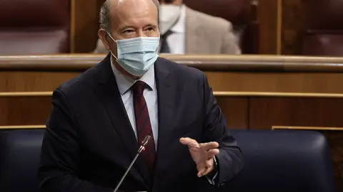 El ministro de Justicia, Juan Carlos Campo, en el Congreso.  