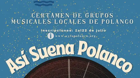 Cartel promocional de la actividad 'As&iacute; suena Polanco'