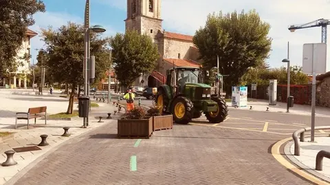 Corte calle Los Cuadrillos peatonal