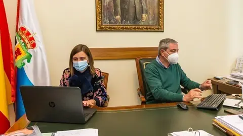 11:30 horas. Ayuntamiento de Suances. La consejera de Presidencia, Interior, Justicia y Acci&oacute;n Exterior, Paula Fern&aacute;ndez Via&ntilde;a, realiza una visita institucional al municipio. 13 de mayo de 2021 &copy; Ra&uacute;l Lucio