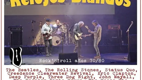 Cartel del concierto de rock del grupo Relojes Blandos