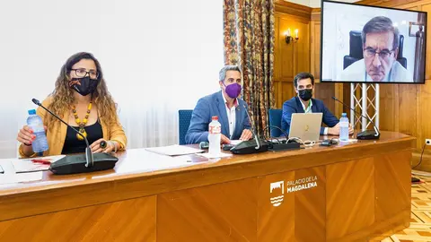 El vicepresidente y consejero de Universidades, Igualdad, Cultura y Deporte, Pablo Zuloaga, clausura el curso de la UIMP &lsquo;Las pol&iacute;ticas p&uacute;blicas de memoria democr&aacute;tica. Origen, evoluci&oacute;n y retos&rsquo;