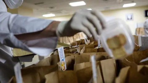 Archivo - Trabajadores voluntarios. Archivo