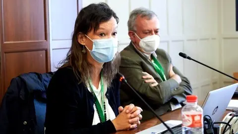 Archivo - Leire Paj&iacute;n interviene en un curso de la UIMP