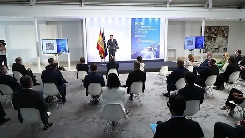 Pedro S&aacute;nchez durante la presentaci&oacute;n del proyecto.