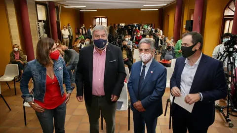 El presidente de Cantabria, Miguel &Aacute;ngel Revilla, inaugura la jornada 'La Espa&ntilde;a Vaciada'.