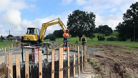 Obras en el barrio San Mayor.