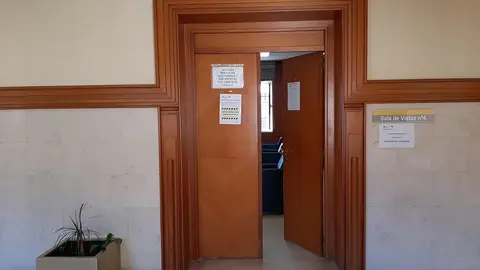 Sala de Vistas de la Secci&oacute;n Tercera de la Audiencia Provincial de Cantabria, en el complejo judicial de Las Salesas, en Santander