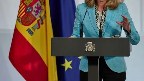 La vicepresidenta primera y ministra de Asuntos Econ&oacute;micos y Transformaci&oacute;n Digital, Nadia Calvi&ntilde;o