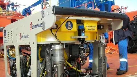 Robot (ROV) de Sasemar que se emplear&aacute; en la b&uacute;squeda del tripulante desaparecido