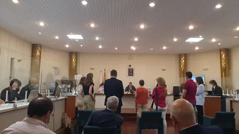 Peritos declarando durante el juicio por los vertidos contaminantes de Sniace al Saja-Besaya.