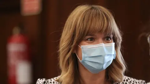 La ministra de Educaci&oacute;n y Formaci&oacute;n Profesional, Pilar Alegr&iacute;a, durante la presentaci&oacute;n del anteproyecto de Ley de Formaci&oacute;n Profesional en el Pleno del Consejo Escolar del Estado el pasado 15 de julio de 2021