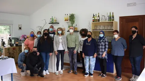 Participantes del segundo taller de empleo que realizan sus pr&aacute;cticas en CANTUR