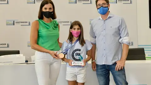 Recepci&oacute;n gimnasta Martina P&eacute;rez.