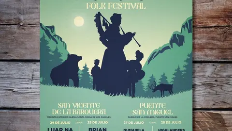 Cartel promocional del festival folk 'Cantabria Infinita'