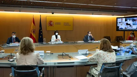 La ministra de Ciencia e Innovaci&oacute;n, Diana Morant, en su primer Consejo de Pol&iacute;tica Cient&iacute;fica, Tecnol&oacute;gica y de Innovaci&oacute;n este jueves 29 de julio de 2021