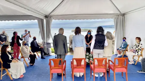 Carpa celebraci&oacute;n boda en Palacio Magdalena en Santander