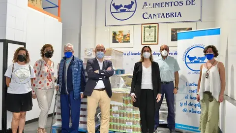 Donanci&oacute;n de Santander al Banco de Alimentos