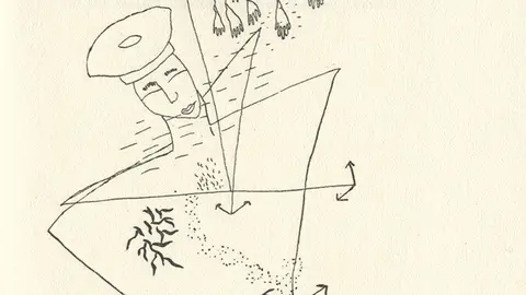 Dibujo de Federico Garc&iacute;a Lorca que se puede ver en la exposici&oacute;n