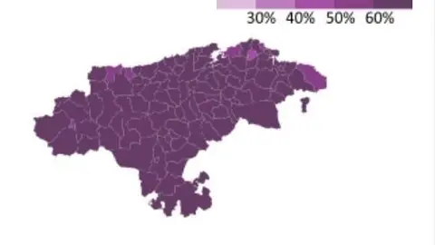 Archivo - Mapa de vacunaci&oacute;n por municipios