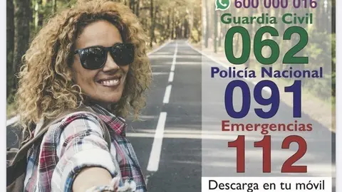Cartel de la campa&ntilde;a 'No caminas sola'.
