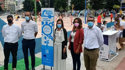 Inauguraci&oacute;n del Parque del Agua en la Plaza de La Llama.