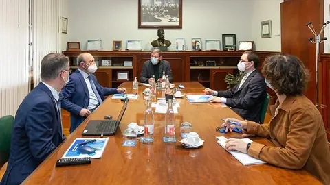 11:00 horas. Torrelavega .El consejero de Industria, Turismo, Innovaci&oacute;n, Transporte y Comercio, Javier L&oacute;pez Marcano, visita las instalaciones de Solvay. 4 de febrero de 2021 &copy; Ra&uacute;l Lucio