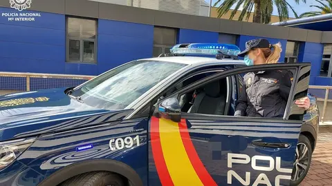 Coche de la Polic&iacute;a Nacional.