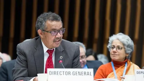 Archivo - El director general de la Organizaci&oacute;n Mundial de la Salud, Tedros Adhanom Ghebreyesus