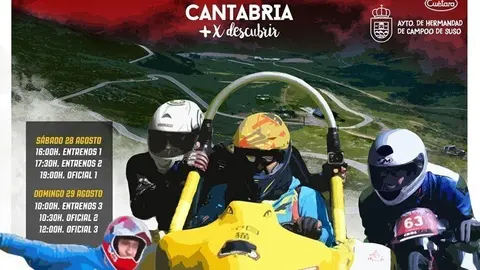 Cartel del Campeonato de Espa&ntilde;a de Deportes de Inercia, que se celebra en Alto Campoo