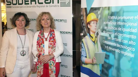 Archivo -  Alicia Renedo junto a Eva D&iacute;az Tezanos